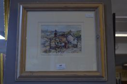 Framed Watercolour by Local Artist Tom Harland - S