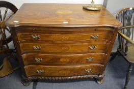 Modern Craftsmen Made Figured Mahogany Serpentine