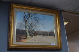 Gilt Framed Oil on Canvas by Neil Spilman - Foragi