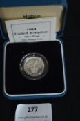 UK Silver Proof £1 Coin 1999