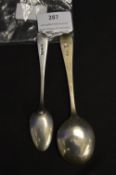 Two Silver Spoons ~38g total