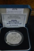 Royal Mint 90th Birthday Queen Mother Silver Proof