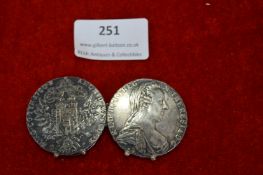 Silver Coin Case Made From Two Maria Theresa Thale