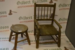 Child's Stool and a Chair (AF)