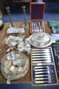 Silver Plated Ware Including Boxed Cutlery Sets, C