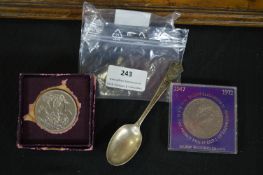 Coronation Souvenir Teaspoon 1937 and Two Commemor