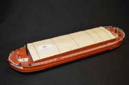 Wooden Scratch Built Replica of a Barge 