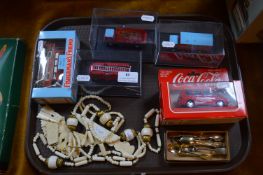 Tray Lot of Vintage Diecast Model Advertising Vehi