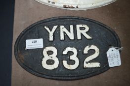 Bridgewater YNR Wagon Plate