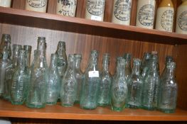 Twenty Three Hull Glass Beer Bottles, Cod Bottles,