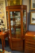 Oriental Rosewood Corner Display Unit with Glass S