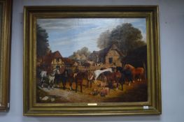 Gilt Framed Oil on Canvas by Samuel J. Clark - Far