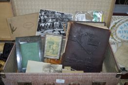 Case Containing Vintage Photographs, Albums, etc.
