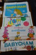 Four Vintage Babycham Bar Tea Towels