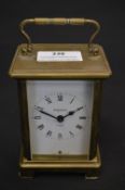 French Brass Carriage Clock by Bayard