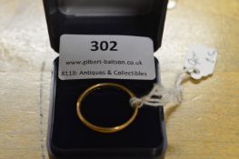 Gents 9ct Gold Wedding Band Size: T by Bradbingtons - London 1947, ~2.5g