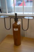 Old Gin Bottle Candelabra