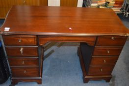 Mahogany Effect Desk