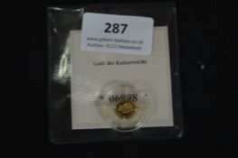 German 14ct Gold Coin ~0.5g