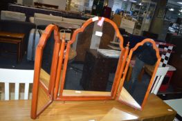 Mahogany Triple Dressing Table Mirror