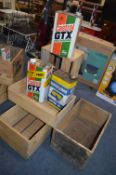 Wooden Crates & Oil Cans