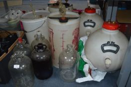 Wine & Beer Making Equipment, Demijohns, Barrels,