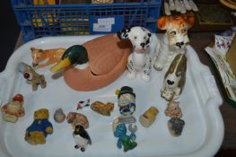 Pottery Animals, Wade Whimsies, etc.