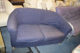 Fabric Covered Two Seat Sofa