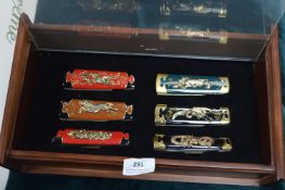 Franklin Mint Tanto Japanese Samurai Knives in Col