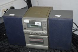 Sharp Twin Cassette Audio Player