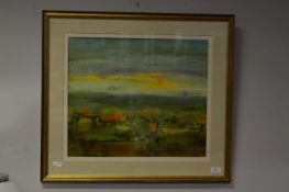 Framed Acrylic Landscape by Eric Gilbert