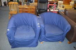 Two Upholstered Armchairs