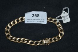 Gents 9ct Gold Chain Bracelet ~16.8g