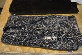 *Printed Throw (Blue)