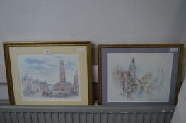 Pair of Framed Prints of Belgium