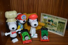 Vintage Snoopy Toys, Thomas the Tank Engine, etc.