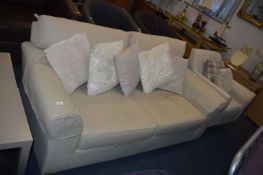 Oatmeal Upholstered Two Seat Sofa
