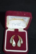 14ct Gold & Mother of Pearl Earrings