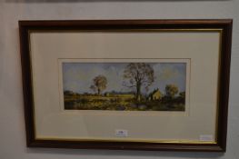 Framed Acrylic by D. Short - Country Landscape