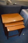 Retro Teak Nest of Three Tables
