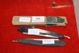 Three Cut Throat Razors