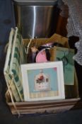 Bxo of Household Goods, Jewellery Box, Framed Pict