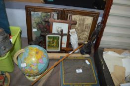Collectible Including Framed Victorian Prints, Bis