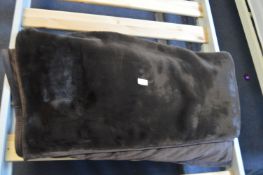 *Velvet Faux Fur Throw (Brown)