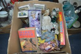 Box of Toys, Dolls, Harry Potter Book, etc.