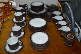 Hornsea Pottery Contrast Design Part Dinner Servic