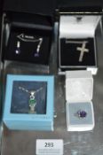 Silver Pendants, Earrings, Rings and a Crucifix