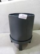 *Small Dark Blue Pot with Stand by Ferm