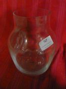 *Clear Glass Elevated Vase (No Base)