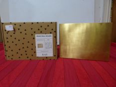 *Ferm Brass Wall Square (Marled Retail Price £59)